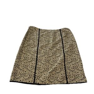 Doncaster Black Size 16 Skirt Silk Trim Career Academia Maximalist Office